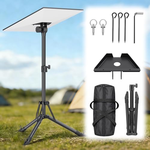 Starlink Gen 3 Tripod 180 Tilt Angle & Height Adjustable Starlink Stand with Adapter Windproof Starlink Standard Tripod with Ground Nail Portable Starlink Tripod for Outdoor Travel Hiking