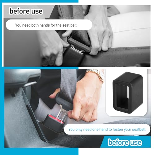 4 Pack Seat Belt Buckle Holder, Silicone Belt Buckle Holder Booster, Car Seat Buckle Release Tool for Easy Access to Universal Vehicle Seat Belt Buckle