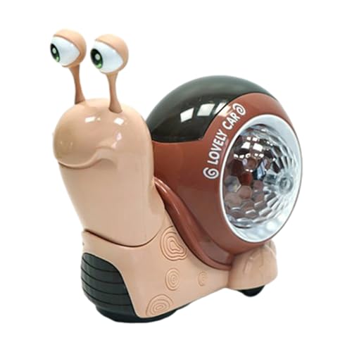 Luminous Snail Toy, Jouet Escargot Lumineux, Crawling Snail Toys, Lumineuse Escargot, Jouet Escargot Walking, Électrique Jouet D'escargot avec Lumières et Musique, Jouet de Bébé Musical
