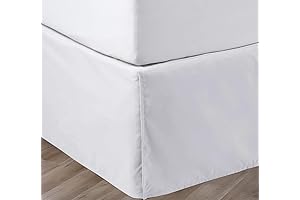 King Dust Ruffle Bed Skirt with 18 Inch Drop