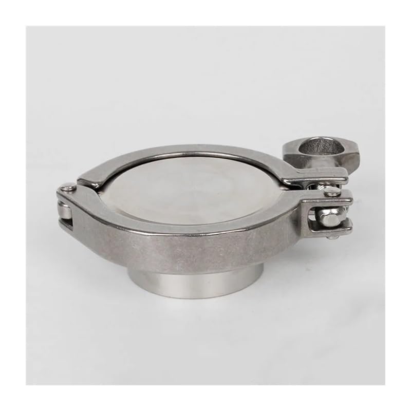 304 Stainless Steel Pipe Fitting Connector Adapter Coupling Set Weld Ferrule + Tri Clamp + Silicon Gasket + End Cap AUOQKQUT(102mm Ferrule 119mm)