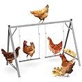Chicken Perches with Swing, Chicken Roosting Bars for Coop Accessories, Activity Play Toys for Pet's Health & Happy