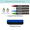 Excello Global Products Rustic Tabletop Chalkboard: Includes 4 Liquid Chalk Markers Magnetic Eraser - Adjustable Small Magnetic Board Kitchen Sign - Vintage Decoration Countertop Memo - 15"x11" Inches #4