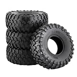 MIGHTY SCAPERS 130mm 2.2' Rubber Rock Tires Compatible con 1:10 RC Rock Crawlers, Modelos TRX6 y Vehículos RC de Escala Similar 1/10