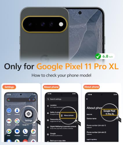 Image of FNTCASE for Google Pixel 11 Pro XL Case, Fit for Magsafe, Screen Protector | Anti Yellowing Magnetic Back, 14FT Military Grade Drop Protection, Shockproof Protective Phone Cover, Transparent