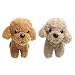 Toddmomy 2pcs Plüschhund Schlüsselanhänger Flauschiges Plüschtier Cartoon Figur Schlüsselbund Tasche Schlüssel Ornamente Dekorationen für Frauen Teenager Mädchen