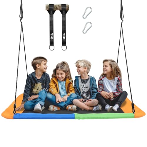 GCCSJ 800lb 60' Large Platform Outdoor Tree Swing for...