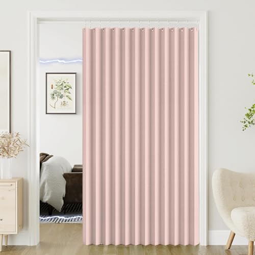 Rideaux de porte pliables magnétiques en rose élégant