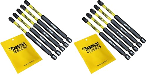 Image of 5 x SabreCut SCPZ389_5 89mm PZ3 Magnetic Impact Screwdriver Driver Bits Set Pozi Pozidriv Heavy Duty (Pack of 2)