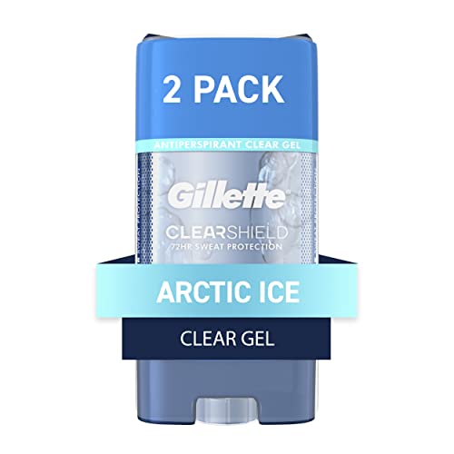 Gillette Antiperspirant and Deodorant for Men, Clear Gel, Artic Ice, Twin Pack - 2 of 3.8oz