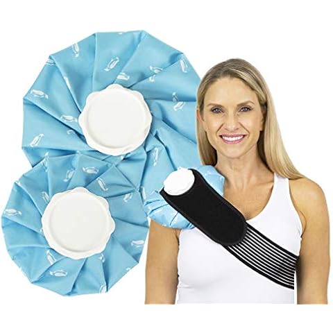 Arctic Flex Ice Bags (2 Pack) - Hot Cold Water Therapy for Injuries, Pain Relief - Reusable Pouch for Muscle Aches, Sprain, Bruises, Cramps, Swelling Cover