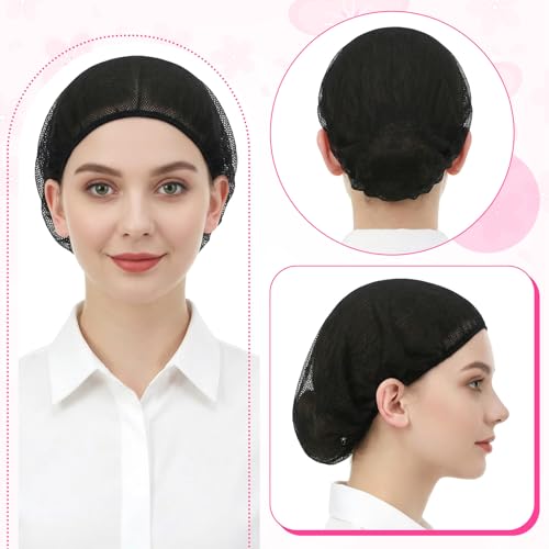 image for Thrymme 6 Pcs Chef Cap, Adjustable Hair Cover for Cooking with Elastic