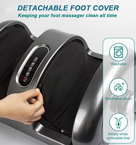 Tenpeek Foot Massager-Shiatsu Foot Massage Machine, 5-In-1 Massager-Kneading, Rolling, Scraping, Blood Circulation, Heating For Calf-Leg-Ankle Plantar Fasciitis, Pain Relief #TOP5