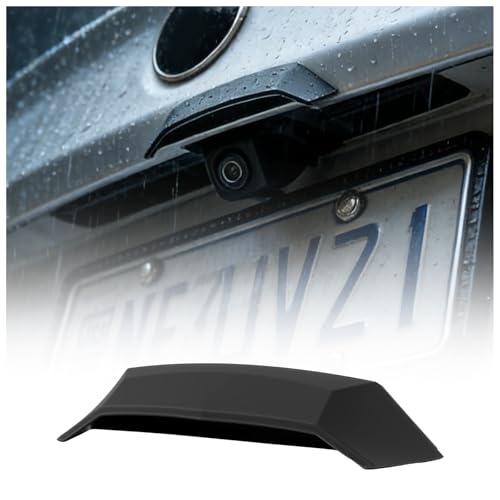 New Car Backup Camera Rain Shield,Wider & Longer Backup Camera for Car Rain Shield to Block Rains Water,Silicone Cars Rear View Backups Cameras Cover with Adhesive Backing