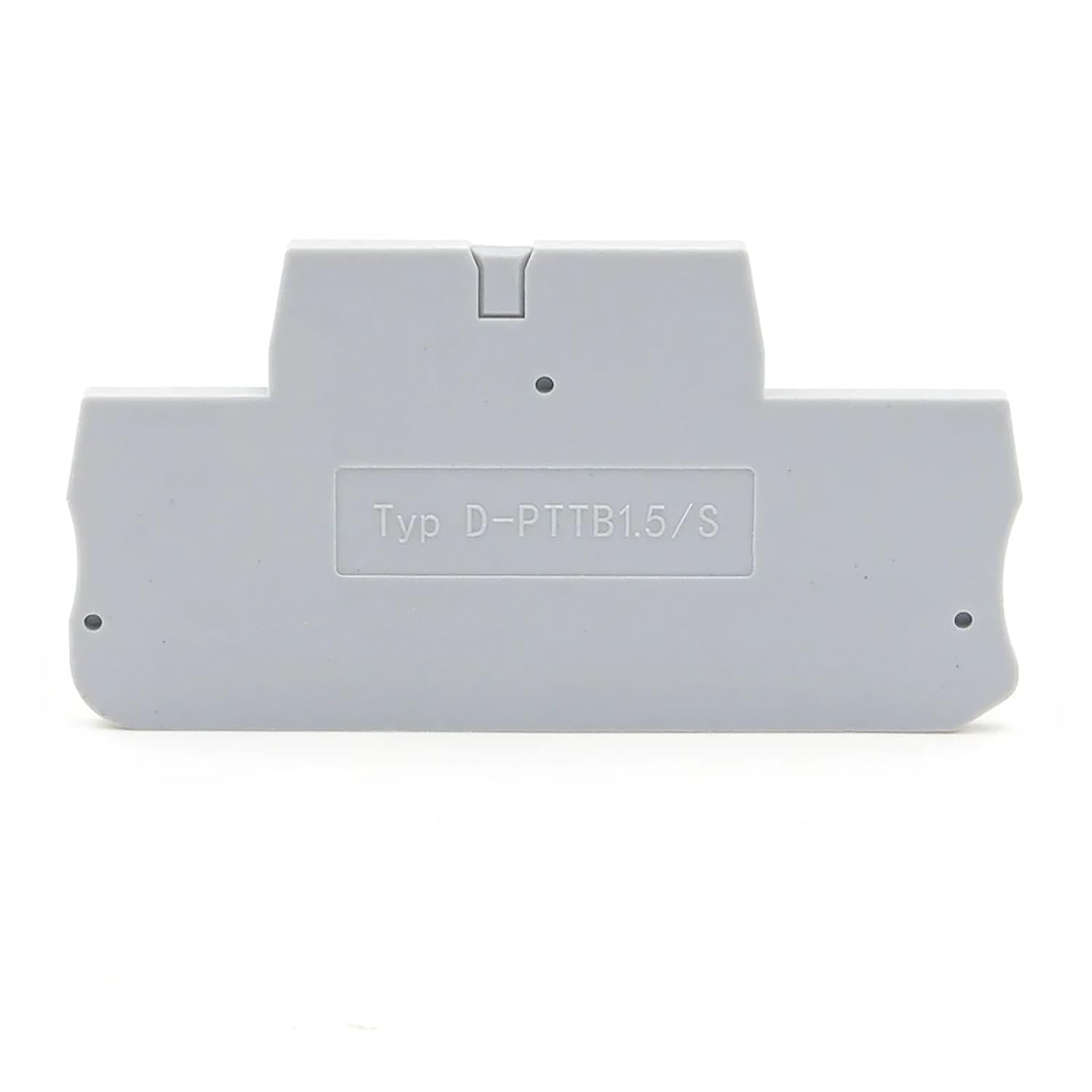 10Pcs D-PTTB1.5/S End Cover Plate for PTTB 1.5 Din Rail Terminal Blocks Twin Layer Connector Accessories L45H24.6W2.2mm