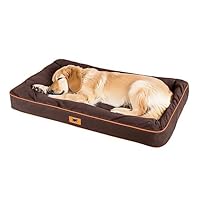FERPLAST Tappetino per Cani - Cuccia Ortopedica per Cani Extra Large - Materassino per Cani - Impermeabile e Antigraffio - Cuccia per Cani Morbida - Polo, 110 x 70 x h 8 CM, MARRONE