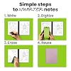Rocketbook Core Reusable Smart Notebook, Dot Grid Pages For School, Work and Creative Projects, Executive Size 6x8.8, Pink - Premium