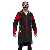 Costume Agent Dr. Egg Robot Man Jacket Tailcoat Suit Glasses and Mustache Video Game Villain Complete Set Halloween Costume Cosplay, X-Large
