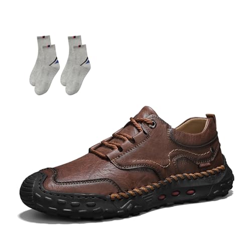 Tanner Shoes Men, Tanner Leather, Lightweight, Comfortable, Casual, Men's, Driving, for Travel, Mountaineering