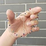 tobilleras en oro 18k Regalo perfecto: elección perfecta para regalo para mujeres, niñas, adolescentes, cumpleaños, aniversarios, vacaciones, graduación, Navidad, Día de San Valentín, boda del Día de la Madre, fiesta y cualquier otra ocasión.
