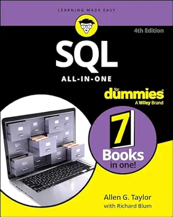 SQL All-in-One For Dummies (For Dummies (Computer/Tech)) 4th Edition book cover