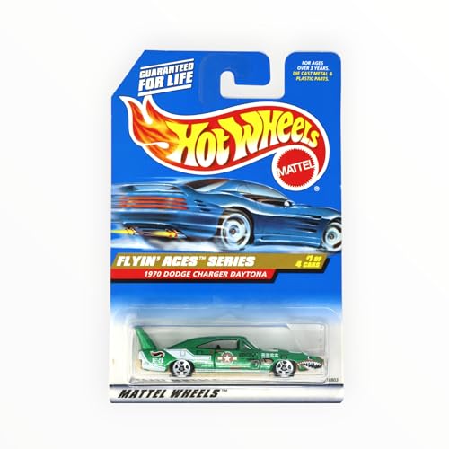 Dodge Charger Daytona Hot Wheels 1970 voiture miniature verte 1:64 Flyin Aces Mattel 1998