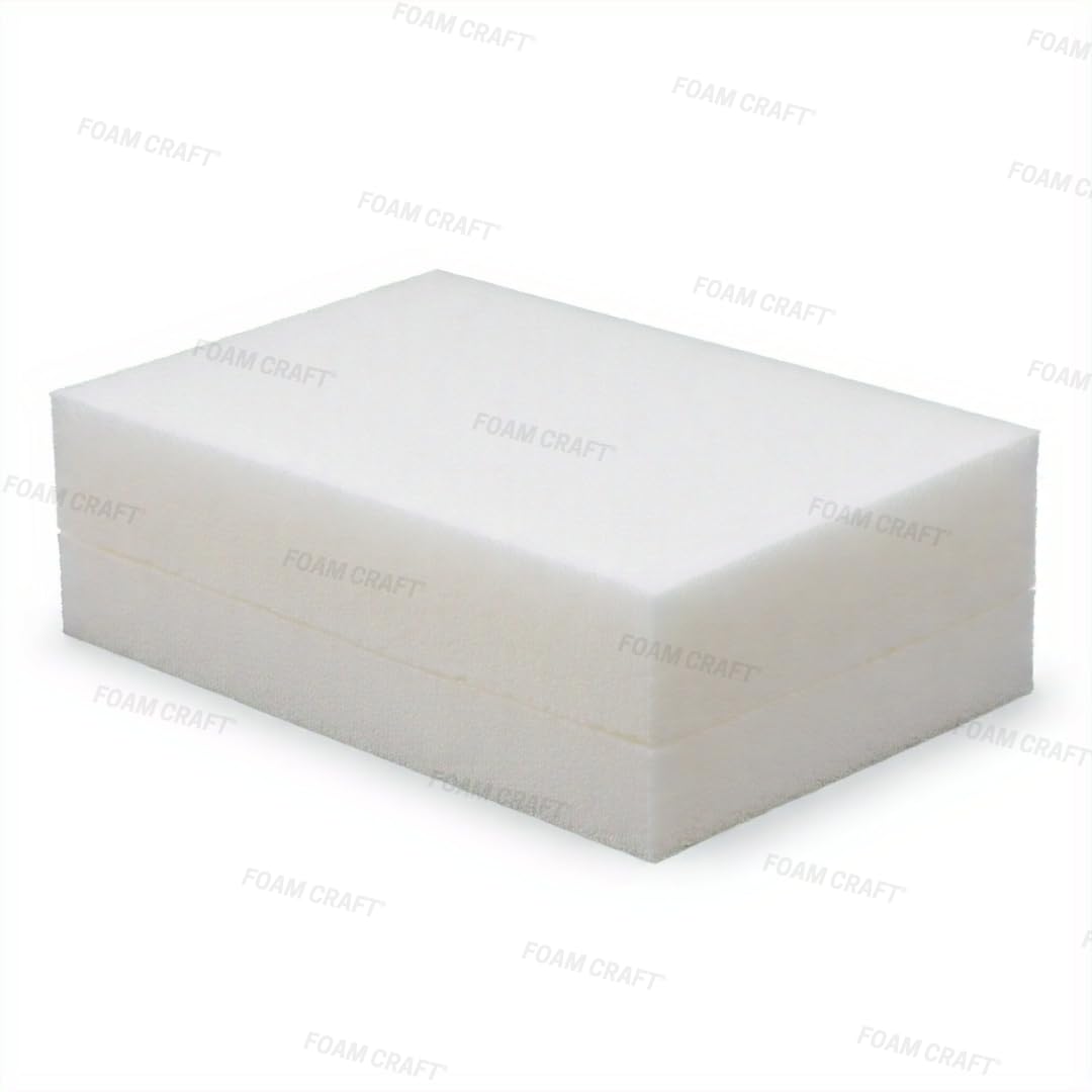 High Density Upholstery Foam for Chair Cushions, Seat Pads & Furniture Renewal, Custom Cut Foam for Sofa Bed, Mattress toppers & Sofa padding for Indoor/Outdoor Furniture (White Foam, 60x200x12.5cm)