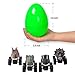 Large Surprise Eggs Filled 4 Pack Easter Eggs with Pull Back Dinosaur Cars Inside, Colorful Pre Plastic Easter Eggs Toys For Kids Easter Gifts Easter Basket Stuffers Fillers with Stickers