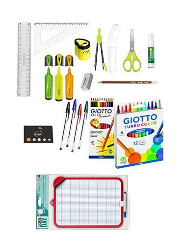 Kit Fournitures Scolaires 18 Pièces Spécial Primaire + 1 Index