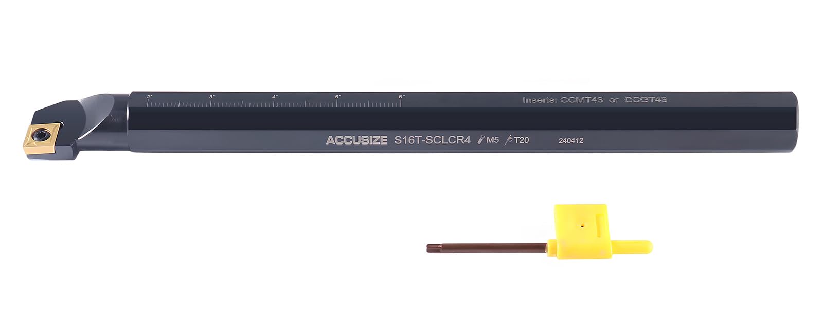 Indexable Boring Bar - 1/2" SCLCR Insert -10