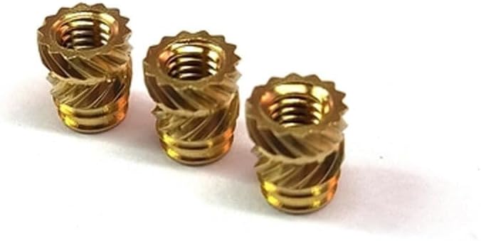 10PCS Brass Knurled Nut 6030 B Copper insert Melt Nuts Insert QT M3x5.0 OD4.9mm|Nuts| (Size: QT M3x5.0-OD4.9mm)