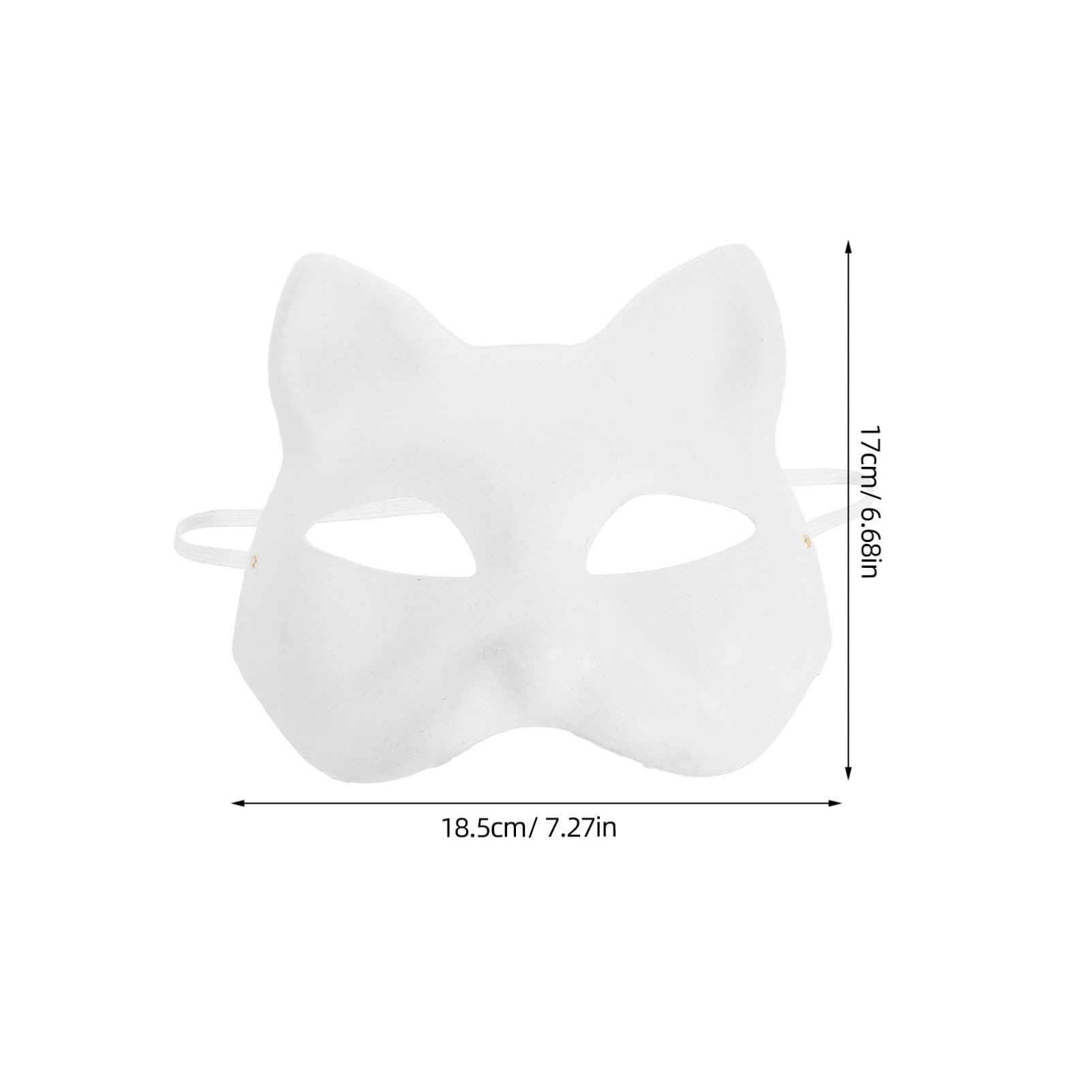 Maschere Animali Decorativi per Feste Maschera Cat Vuota per Diy Accessori per Cosplay e Balli Maschera Include Elementi Decorativi per Personalizzazione e Creatività Dei