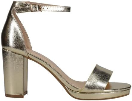 Chinese Laundry Women's TERI New Metallic Heeled Sandal, Light Gold, 9.5 | Image 2