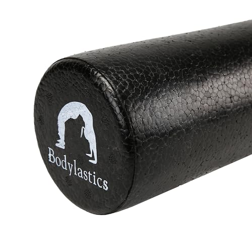 Image of Bodylastics High Density Foam Roller (60 x10cms) for Exercise, Back Pain, Deep Tissue Massage, Relief from Sore Muscles, Pre & Post Exercise Fitness Workout Sessions
