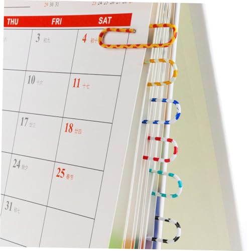 Agrafes légères et portables : clips colorés métal pour papier A4 - 7