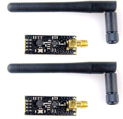 DS Robotics 2 Piece Wireless Transceiver Module 2.4G 1100m NRF24L01+PA+LNA in Antistatic Foam for Arduino Compatible with Antenna LKY67