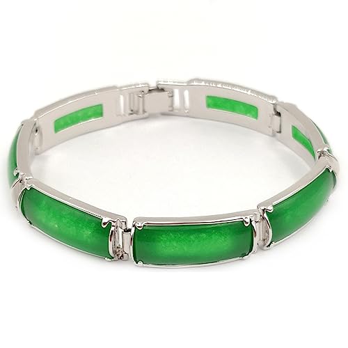 Bracelet en jade pour femme connecté à la nature, harmonie en argent sterling ajustable
