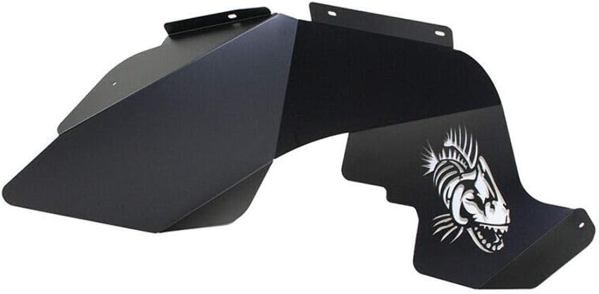 FISHBONE Offroad FB33073 Jeep Logo Aluminum Inner Fenders 07-18 Wrangler JK Black Powdercoat