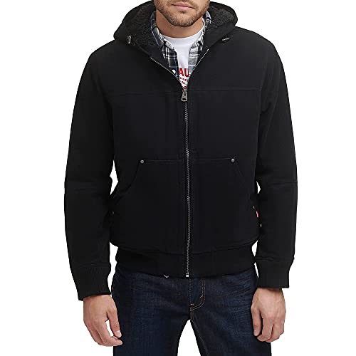 Image of Levi's Men's Workwear Cotton Canvas Hooded Bomber Jacket