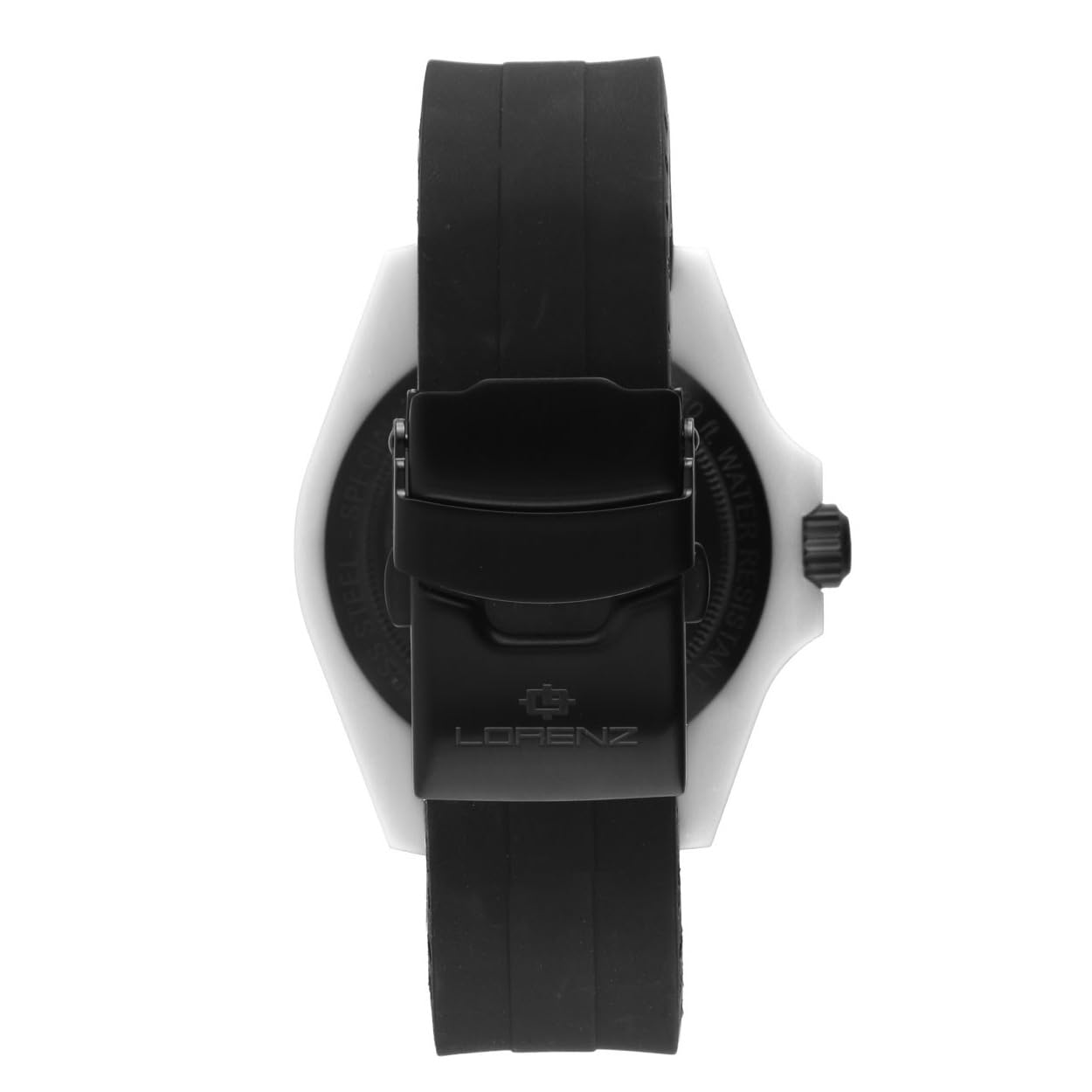 Lorenz Ocean Club 030268FF - Orologio Sportivo da Uomo al Quarzo - Orologio con cassa in superlega Soft Touch silver - Cinturino in Gomma e chiusura deployante - Sub 100 metri - Cofanetto speciale sub
