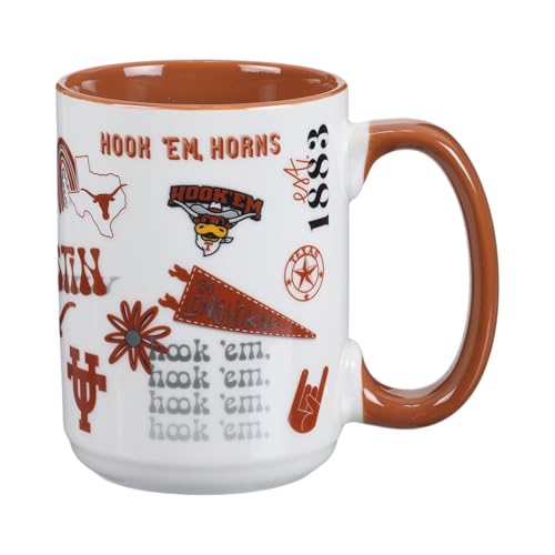 The Memory Company Officially Licensed 15oz Team Spirit Mug, University of Texas