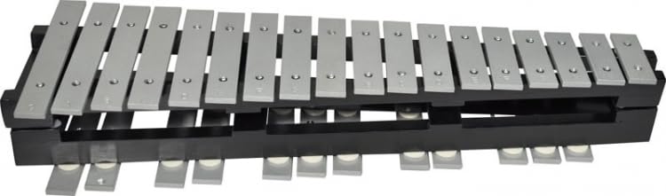 Steinbach Glockenspiel 30 silberne Klangplatten chromatisch faltbar