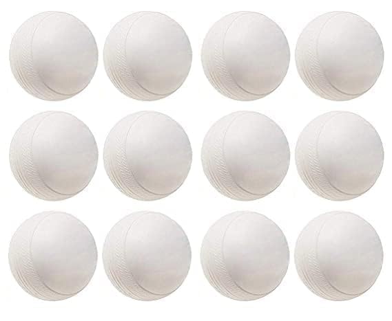 JAGMOOLYA Products Plastic Cricket Training Ball White Color(Pack of (4)-picture-30