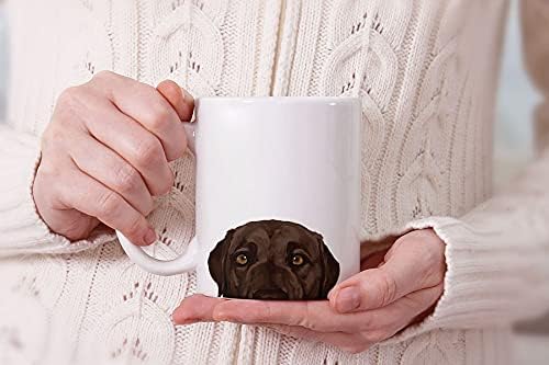 MUGBREW Chocolate Brown Labrador Retriever Dog Ceramic Coffee Mug Tea Cup, 11 OZ — view 6