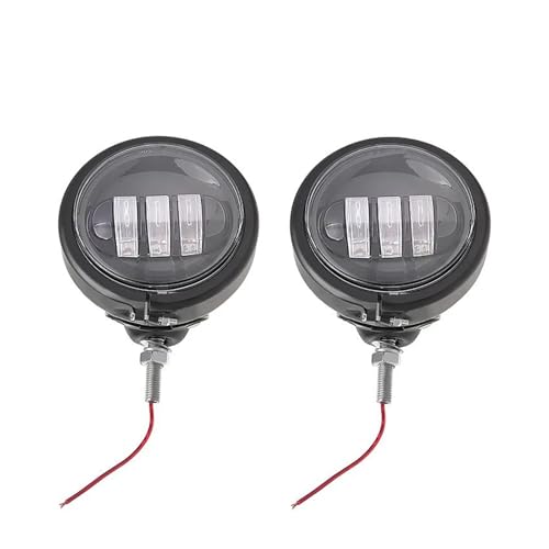 Faro LED auxiliar moto 4-1/2 luz de paso antiniebla impermeable negra Electra Glide