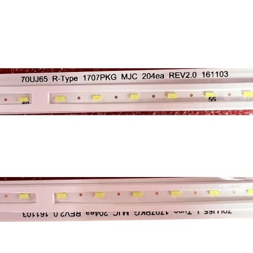 Tira LED para TV 70 pulgadas Kit 2 para 2 TV miniatura 4