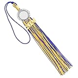 Décoration de casquette de remise de diplôme - fabriqué avec des matériaux en polyester et en alliage de zinc, cet accessoire de remise de diplôme est résistant à la décoloration et conçu pour durer, cadre photo à pompon simulé
