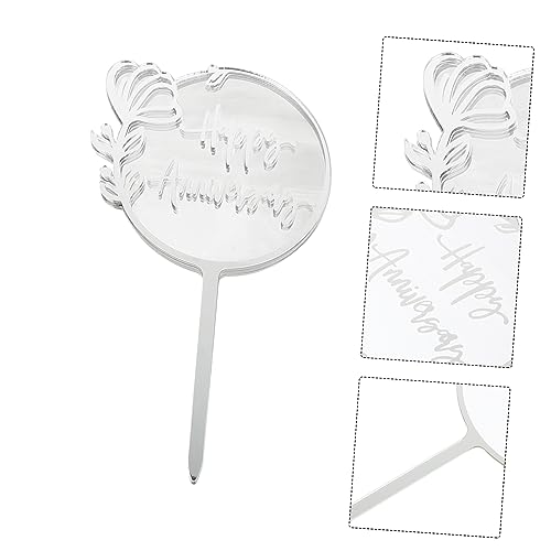 Garneck 5 Unidades Inserção De Bolo Aniversário De Casamento Acrílico Feliz Aniversário Dia Namorado