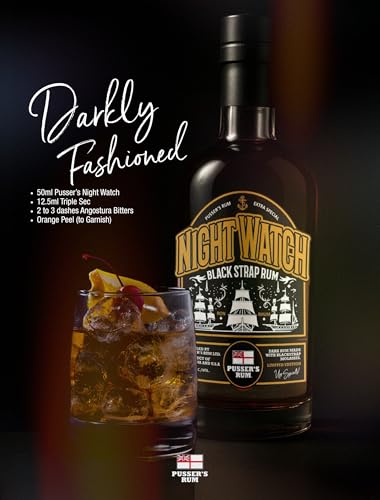 Pusser's Rum - Night Watch Black Strap Rum. Limited Edition. 40% ABV, 70cl - Image 3