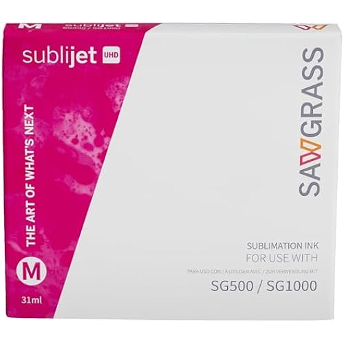 Sawgrass SubliJet UHD Sublimation Ink, Magenta, 31 mL, SG500 and SG1000